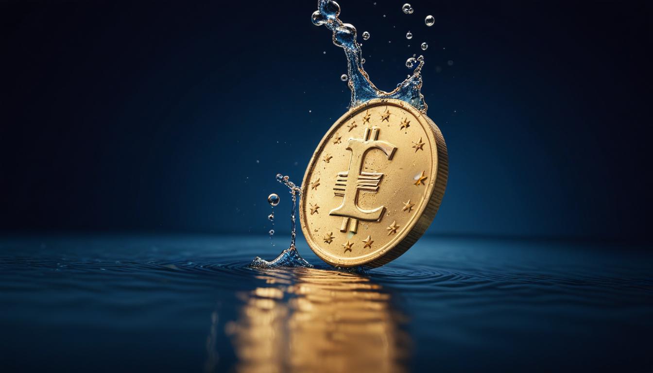 Revenue Leakage bei Influencer Buyouts: goldene Münze fällt ins Wasser als Symbol für ungenutzte Renewal-Umsätze
